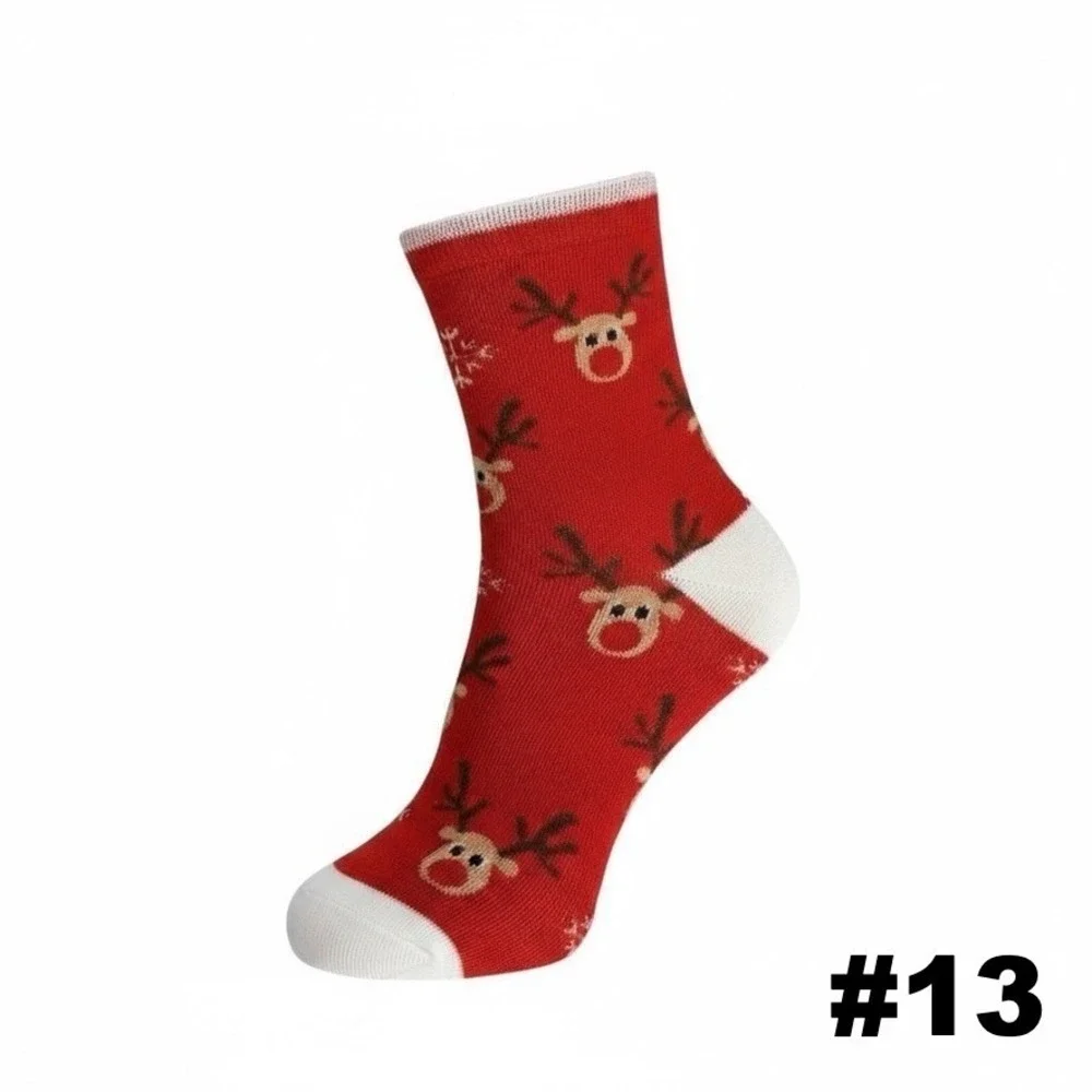 Novelty Christmas Knit Socks 5.5-9 US‎ Holiday Unisex Soft Snowman 5 Pk NEW
